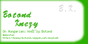 botond knezy business card